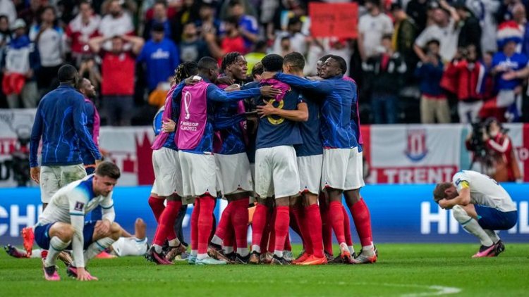 DÇ-2022: İngiltərəni məğlub edən Fransa adını yarımfinala yazdırdı