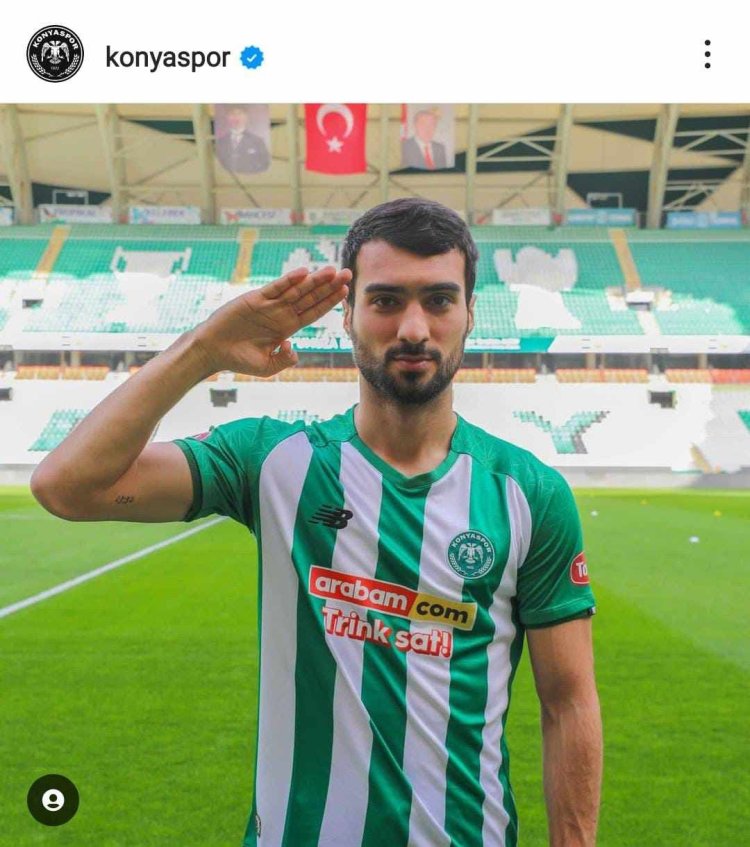 Mahir Emrelinin "Konyaspor"da əsgər salamı ilə təqdimatı oldu - FOTO