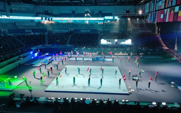 Milli Gimnastika Arenasında Dünya Kubokunun açılış mərasimi keçirildi