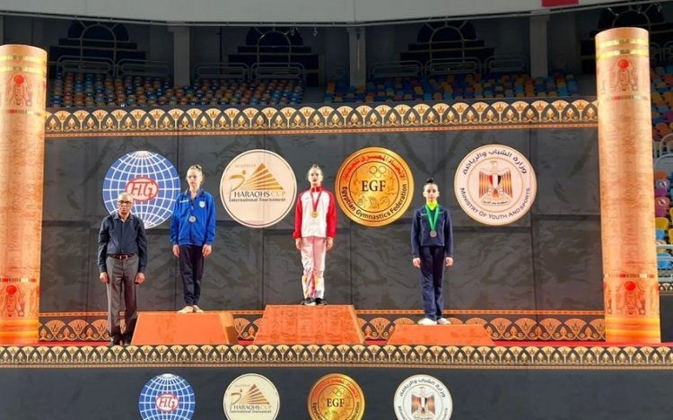 Gənc gimnastlarımız Misirdə gümüş və bürünc medal qazandılar