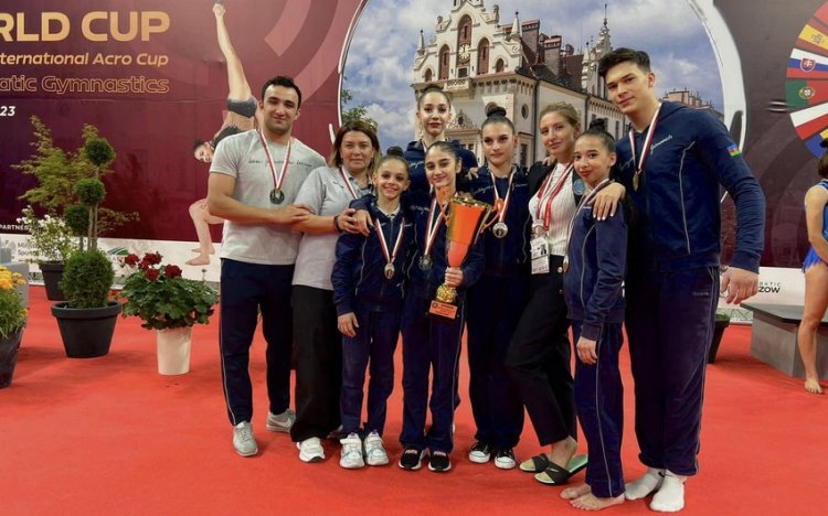 Akrobatlarımız Polşadakı Dünya Kubokunda qızıl medal qazandılar