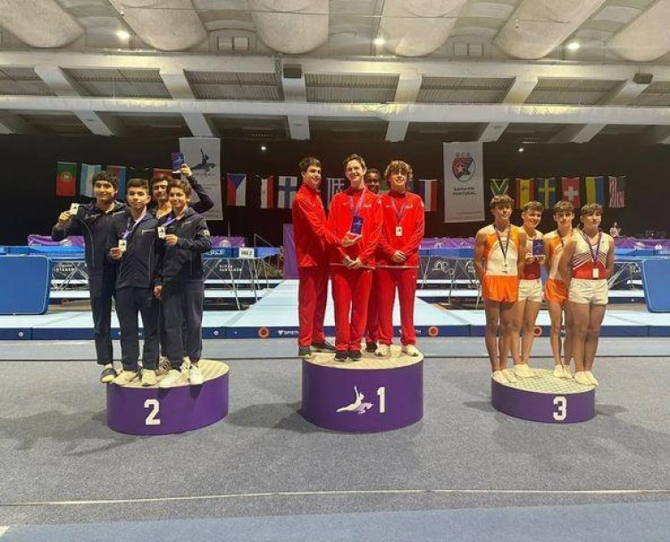 Gimnastika üzrə yığmamız Portuqaliyada gümüş medal qazandı