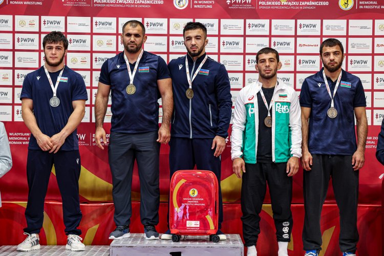 Güləşçilərimiz Polşadakı beynəlxalq turniri 9 medalla başa vurdular