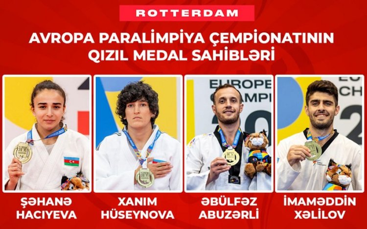 Azərbaycan komandası Avropa çempionatını 13 medalla bitirdi