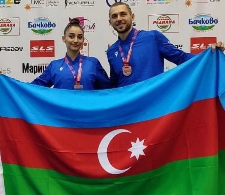 Gimnastlarımız Bolqarıstanda qızıl və gümüş medal qazanıblar