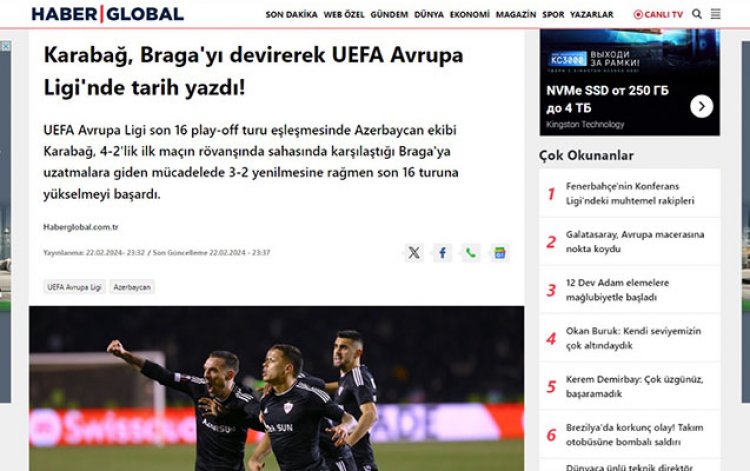 Dünya mətbuatı Bakıda tarix yazan "Qarabağ"dan danışır - FOTOLAR