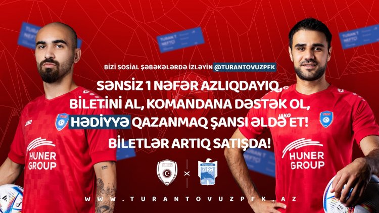 “Turan Tovuz” - “Zirə” oyununun biletləri satışa çıxarılıb