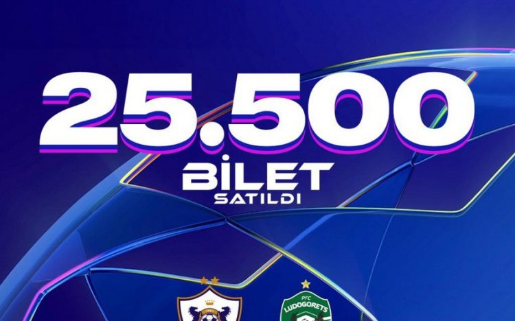 "Qarabağ"ın Çempionlar Liqası matçına 25 mindən çox bilet satılıb 