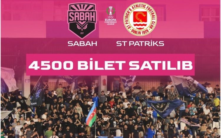 "Sabah"ın İrlandiya klubu ilə KL matçına 4500 bilet satılıb