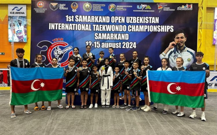 Taekvondoçularımız "Səmərqənd Open 2024"də 12 medal qazanıblar