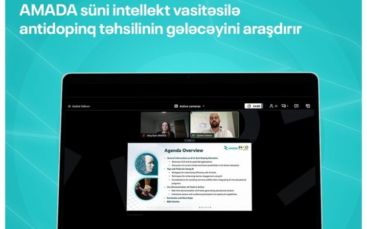 Milli Antidopinq Təşkilatları İnstitutunun üzvləri üçün vebinar