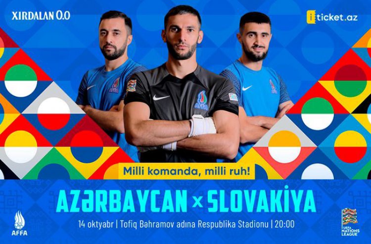 Azərbaycan - Slovakiya oyununun biletləri 3 manatdan satışa çıxarıldı 