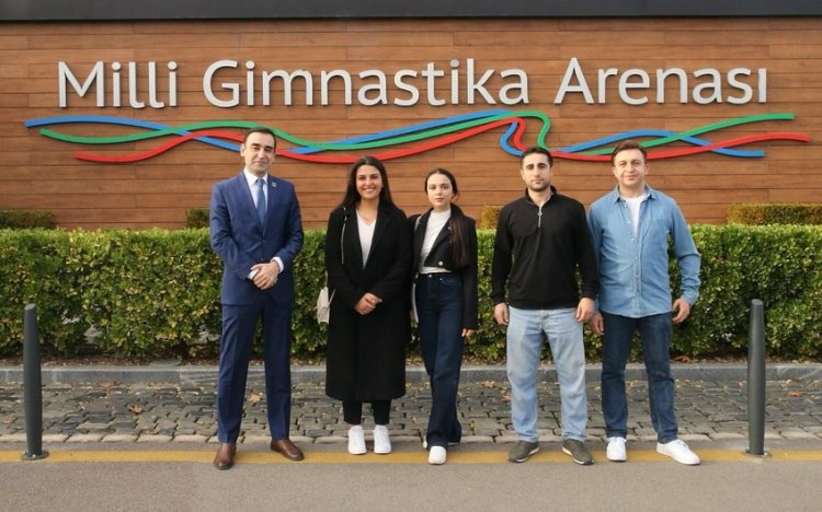  Türkiyəli Olimpiya mükafatçısı Milli Gimnastika Arenasında qonaq oldu