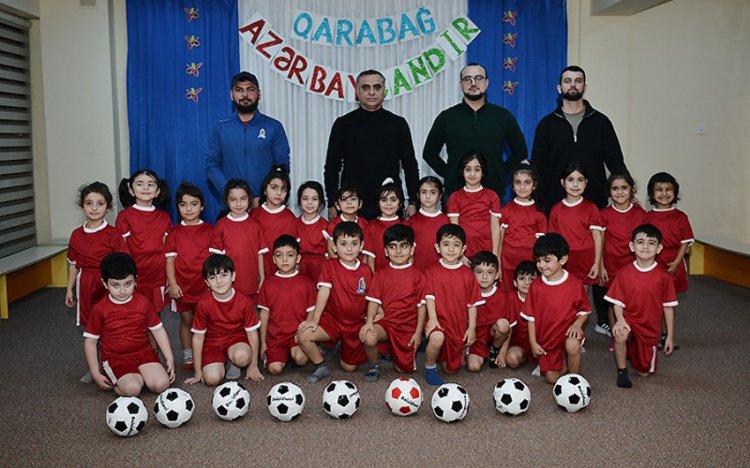 “Bağçalarda Futbol Dərsi” layihəsi bu dəfə Türkan qəsəbəsində